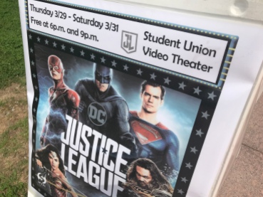Detail: “Justice League” will be shown at the Student Union Theatre on March 29 and March 31. March 30, 2018 (MTSU Sidelines/Taylor Riley)